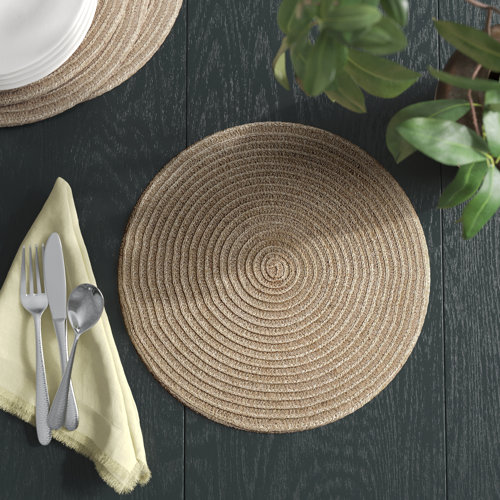 Joss & Main Khaja Jute/Rattan Solid Round Placemat & Reviews Wayfair